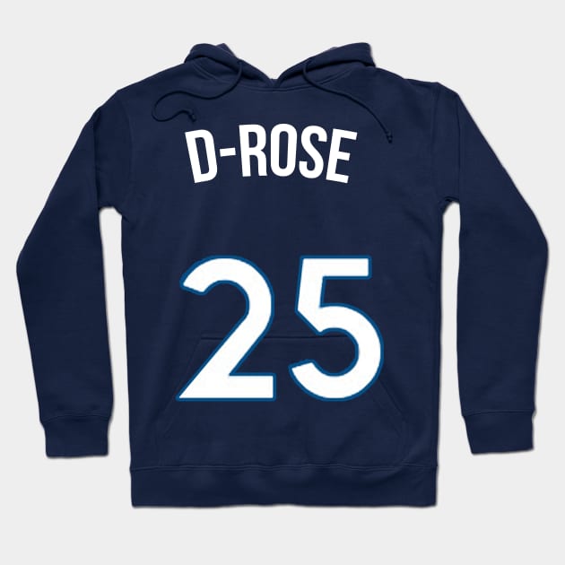 Derrick Rose 'D Rose' Nickname Jersey - Minnesota Timberwolves Hoodie by xavierjfong